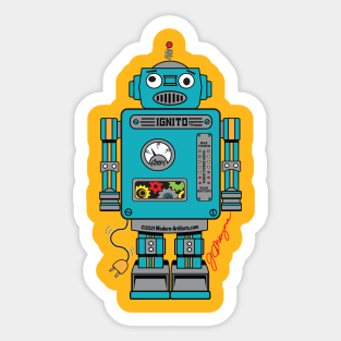 IGNITO THE ROBOT Sticker